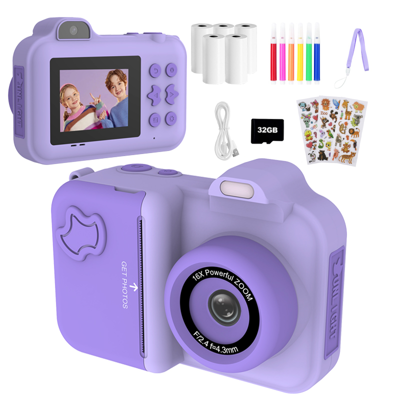 Kids Education Video - Kamera Digital Anak Cetak Instan untuk
