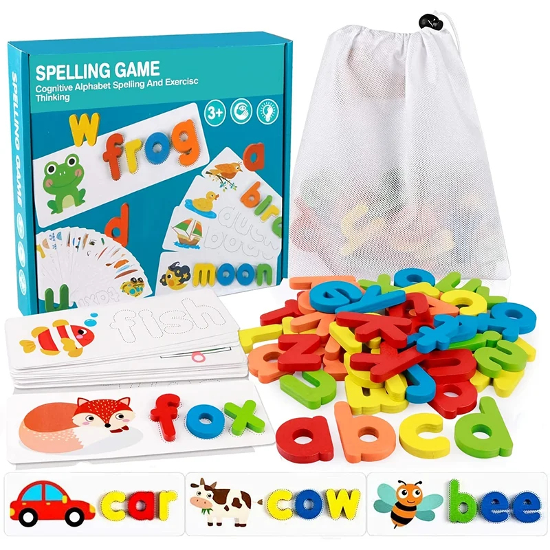 Kids Education Words - Mainan Kata Montessori Belajar Melihat dan