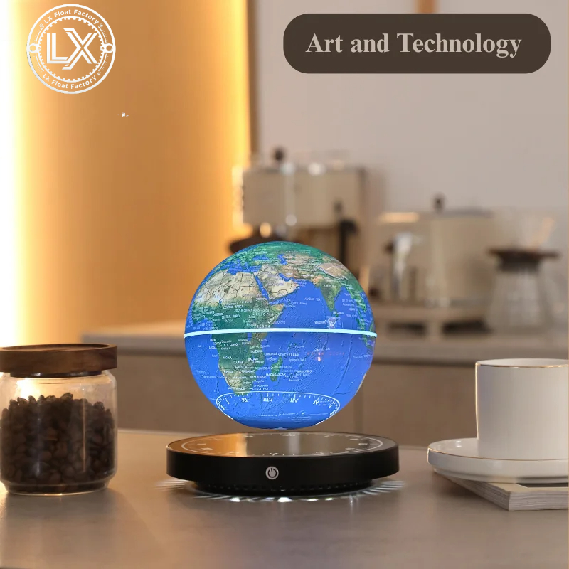 Educational Globe For Kids - Globe Magnetik Levitasi dengan Lampu LED,