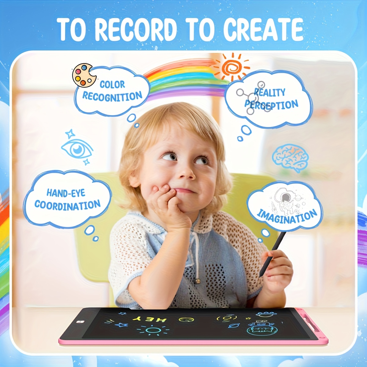 30 Buah Tablet Gambar LCD 8.5  - Kids Education Tablets ulasan dan harga