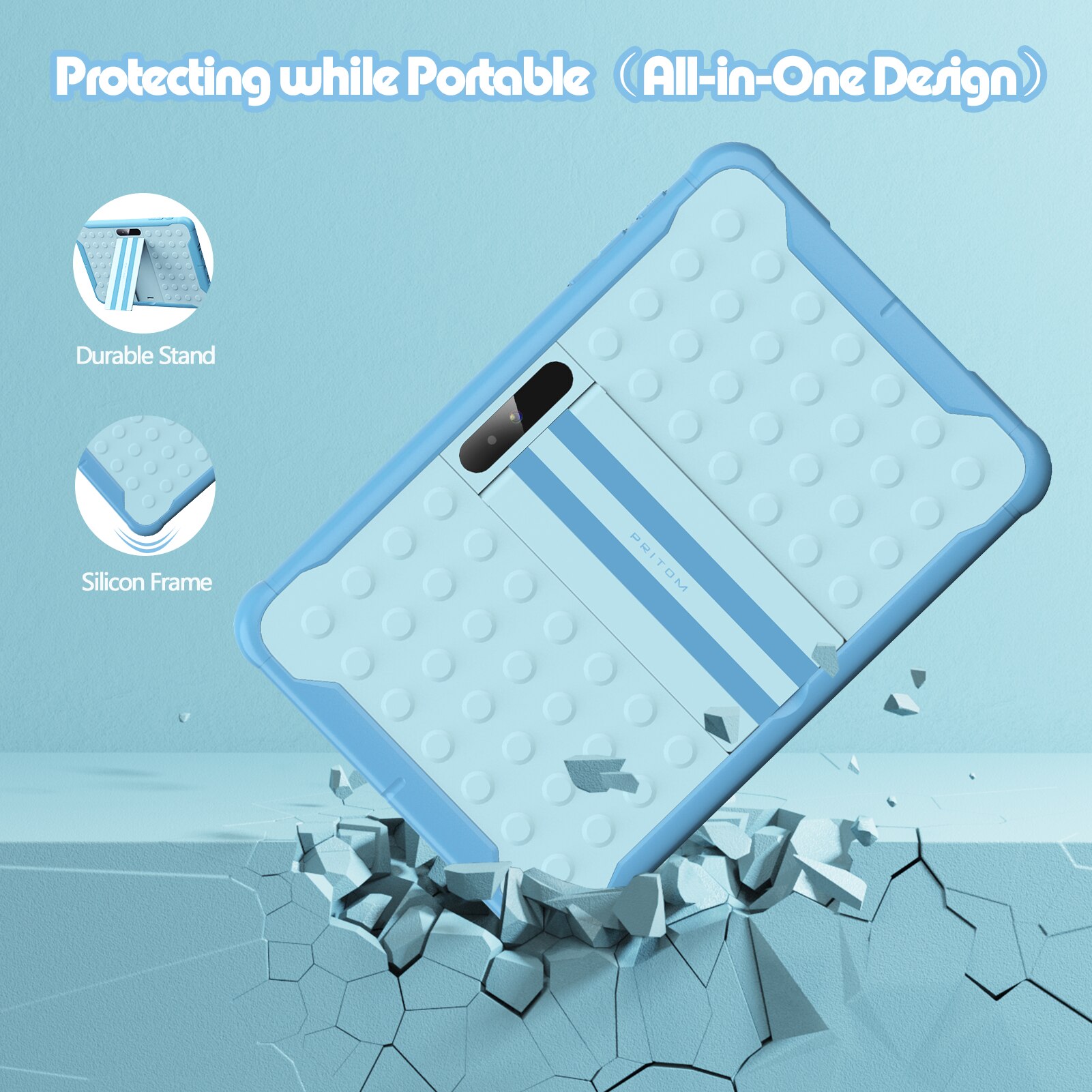 Pritom Tablet anak 10 inci And - Kids Education Tablets ulasan dan harga