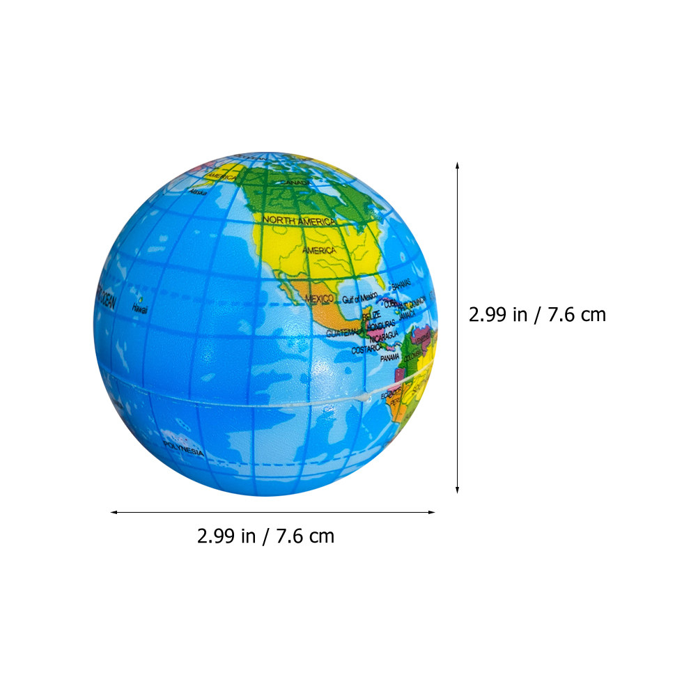 6 Buah Bola Penghilang Stres M - Educational Globe For Kids ulasan dan harga