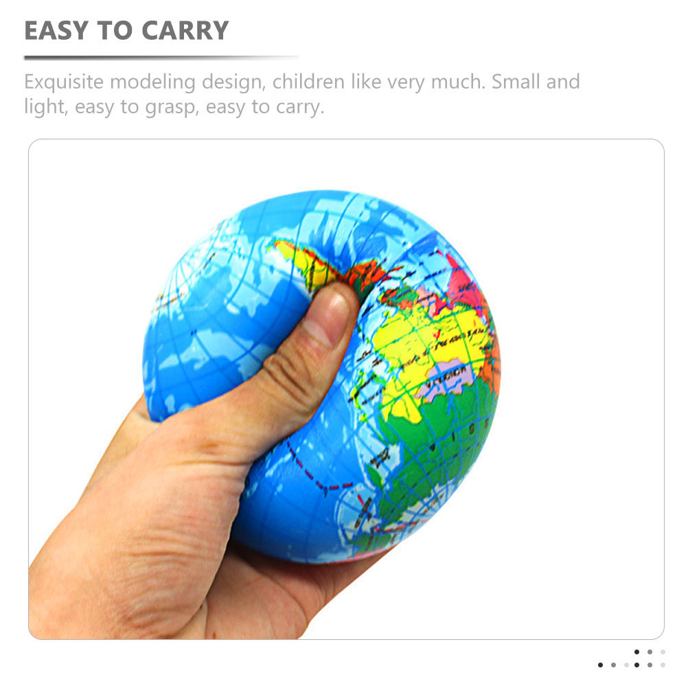 6 Buah Bola Penghilang Stres M - Educational Globe For Kids ulasan dan harga