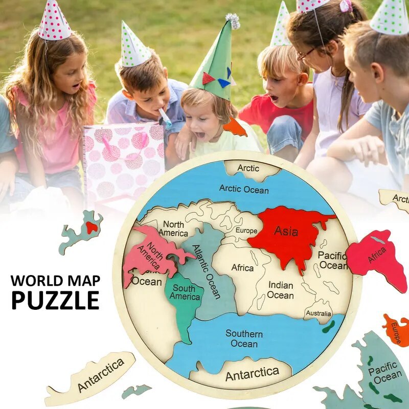 Mainan Puzzle Peta Dunia Berwa - Puzzle Map World ulasan dan harga
