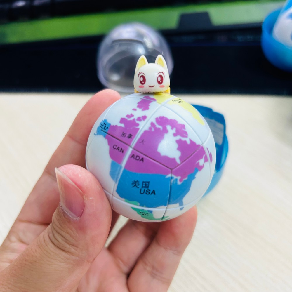 Peta Dunia Bumi 2006 2x2 Ball  - Puzzle Map World ulasan dan harga