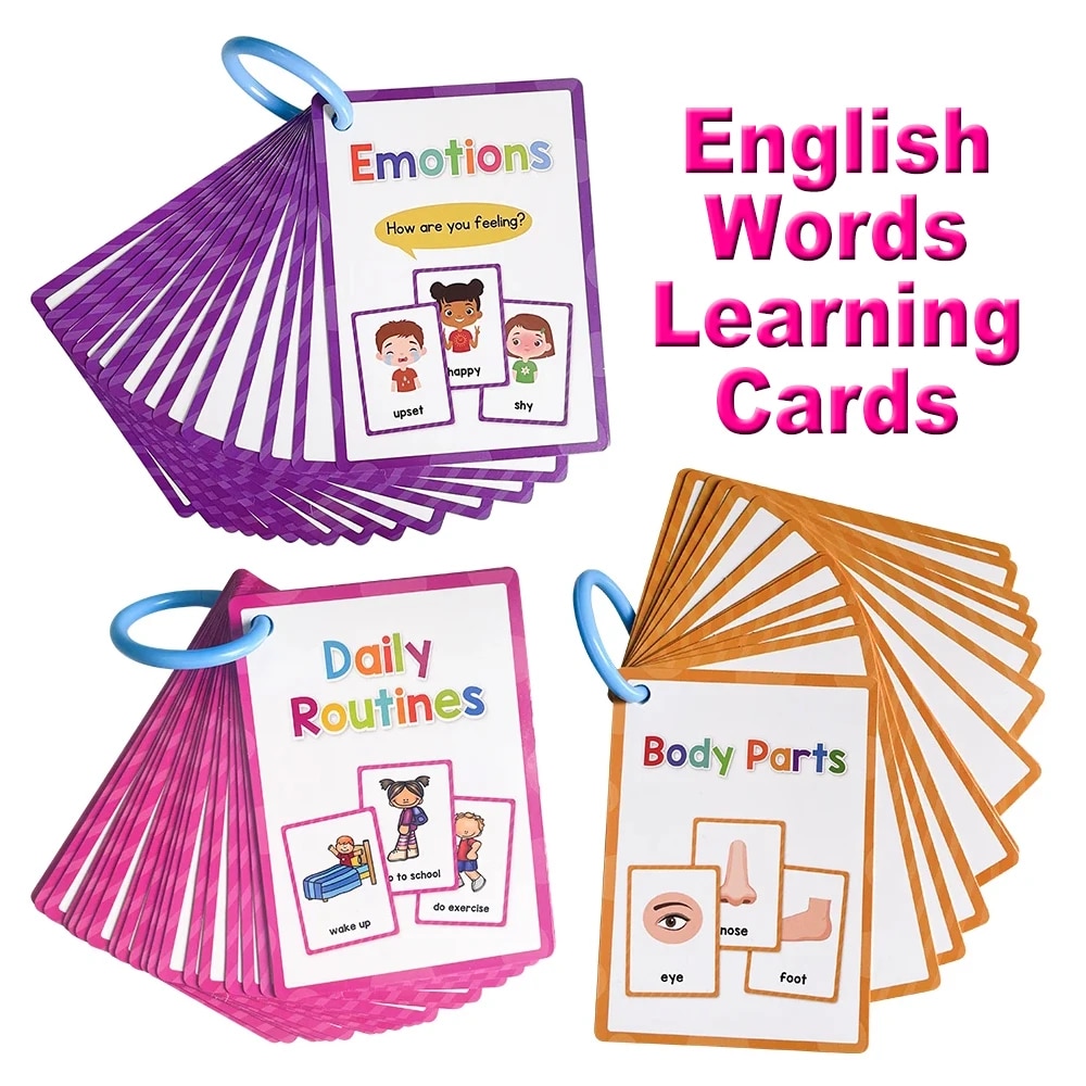 Montessori kartu kata-kata bah - Kids Education Words ulasan dan harga