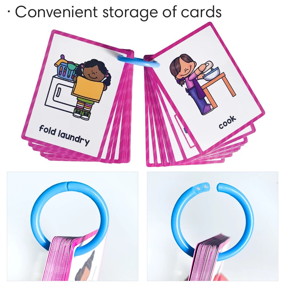 Montessori kartu kata-kata bah - Kids Education Words ulasan dan harga
