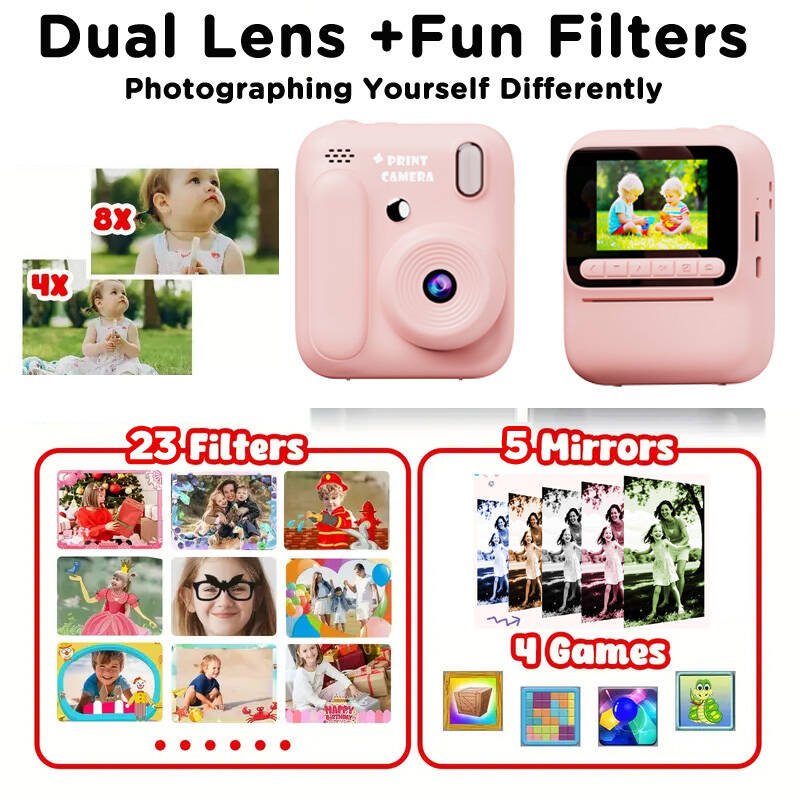 Kamera Cetak Warna Instan Anak - Kids Education Video ulasan dan harga