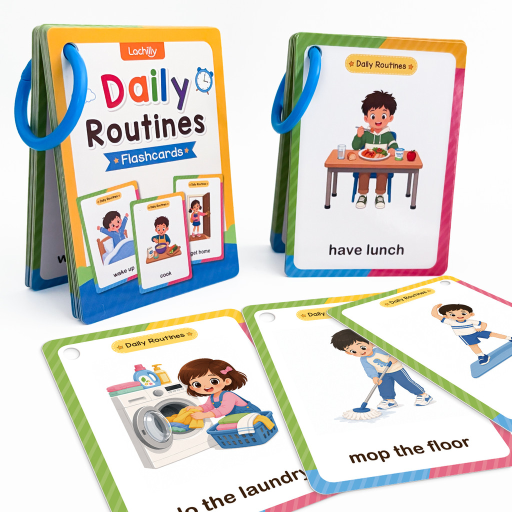 38 Kata Kartu Belajar Rutinita - Kids Education Words ulasan dan harga