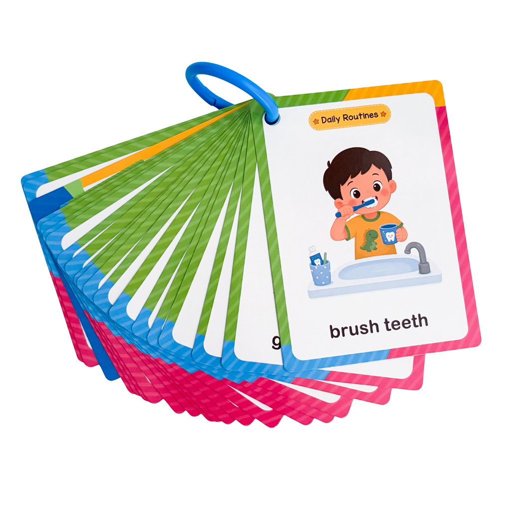 38 Kata Kartu Belajar Rutinita - Kids Education Words ulasan dan harga