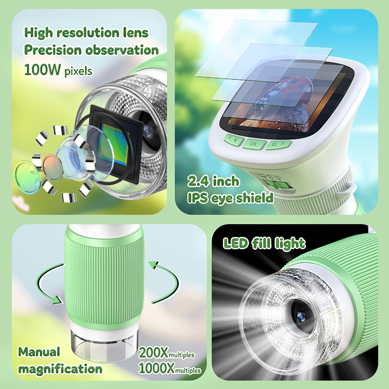 Mikroskop Digital Portabel Gen - Kids Education Video ulasan dan harga