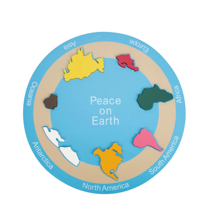 ADENA Montessori 7 Kontinental - Puzzle Map World ulasan dan harga